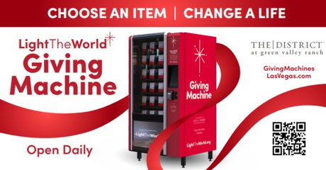 Light the World Giving Machine at The District at Green Valley Ranch