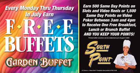 Free Buffets at South Point
