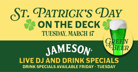 St. Patrick's Day on the Deck at Ellis Island