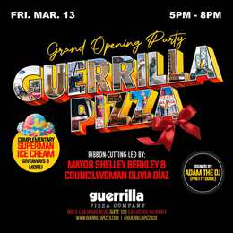 Las Vegas’ Guerrilla Pizza Celebrates Grand Opening With Ribbon Cutting, City Officials, And&nbsp;Party