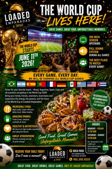 The World Cup Parties at Loaded Empanadas 