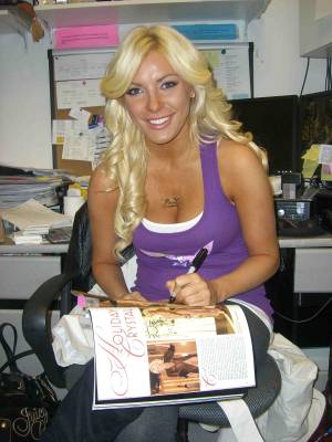 Crystal Harris at The Playboy Store in Caesars Palace.
