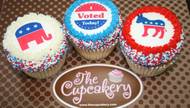 It’s time. Less than 24 hours from now Americans from Wasilla to Washington D.C. will vote for the next president of the United States. Las Vegas cupcake shop The Cupcakery wants to bribe, I mean, encourage, you to vote with a simple proposition: 1 vote = 1 cupcake.