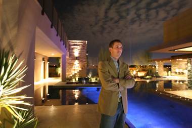 Tyler Jones, the president of Blue Heron Development, the designers of Las Vegas Marquis, the first completely green and wired custom home community in Las Vegas.