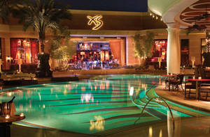 The pool in XS nightclub at the Encore.