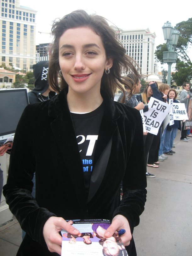 Jenna Hunt, a campaign organizer, official spokesperson and photogenic face of PETA.