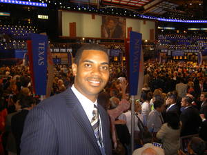 Horsford as a Nevada DNC delegate in Boston in 2004. 
