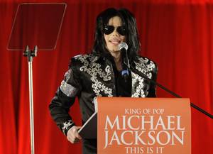Michael Jackson appears in London to announce his final concerts in the British capital in March 2009.
