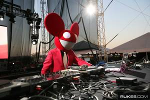 Deadmau5 spinning at the 2008 Ultra Music Festival, an outdoor electronic music fest held in conjunction with WMC.