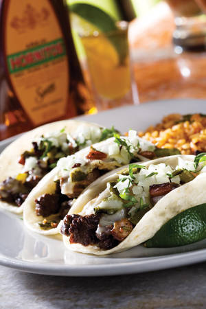 Tacos <em>alambre</em> from Tacos &amp; Tequila.