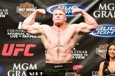 UFC Heavyweight Champion Brock Lesnar.