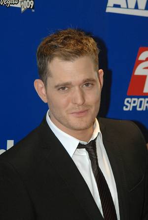 Singer-songwriter Michael Buble walks the red carpet of the 2009 NHL Awards at the Palms.
