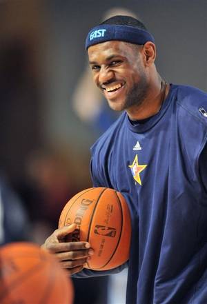 2009 NBA MVP LeBron James of the Cleveland Cavaliers.