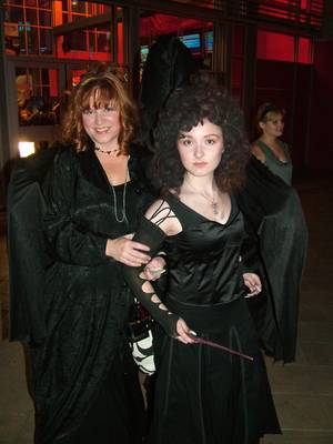 Rebecca Smith and her daughter, Samantha, have Jared Lee as a Death Eater lurking over their shoulders.