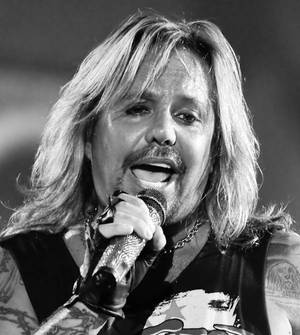 Motley Crue frontman Vince Neil at The Joint in the Hard Rock Hotel.