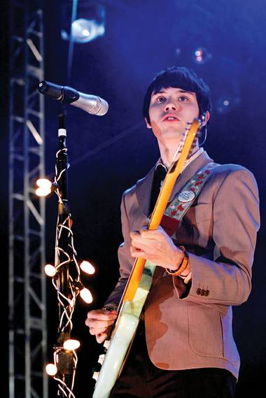 Ryan Ross formerly of Panic at the Disco and currently of The Young Veins. 