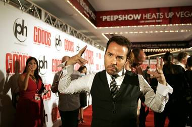 Actor Jeremy Piven poses on the red carpet during the Las Vegas premiere of The Goods at Planet Hollywood on Wednesday.