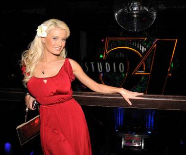 Holly Madison at Studio 54 in MGM Grand.