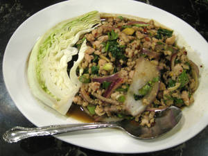 Chicken larb from Ocha Thai