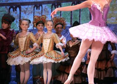The dancers perform during a dress rehearsal for Nevada Ballet Theatre’s production of The Nutcracker at Paris Las Vegas Thursday, December 17, 2009. 