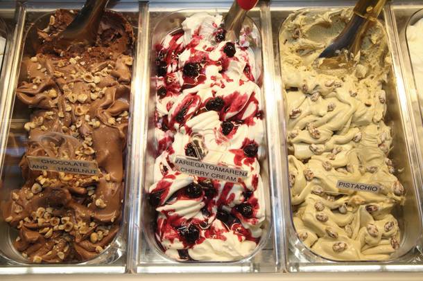 One of the things Jerry Mannino has kept from the previous incarnation of his Italian restaurant is the gelato bar. 
