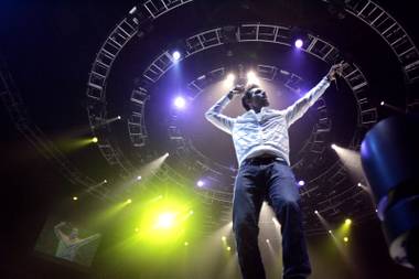Nick Hexum of 311 sings during a concert at the Mandalay Bay Events Center in Las Vegas Thursday, March 11, 2010.