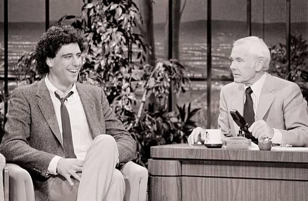 Humble beginnings: Brad Garrett on The Tonight Show in 1984.