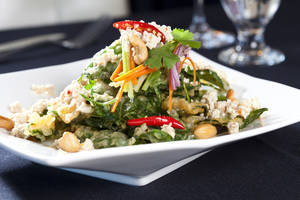 Nittaya's "world famous" spinach salad