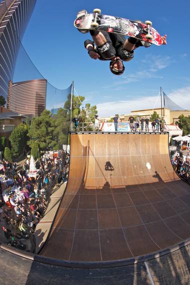 The Birdman raised funds for a Vegas skatepark with a few of his star friends.