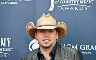 Jason Aldean on the red carpet for the 46th Academy of Country Music Awards at MGM Grand Garden Arena on April 3, 2011.