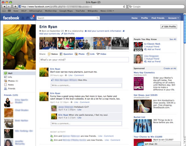 Erin Ryan's Facebook page