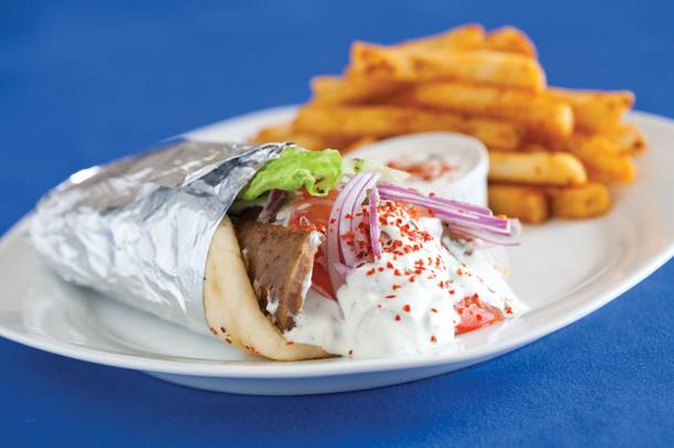 Greek Bistro's gyro never disappoints.