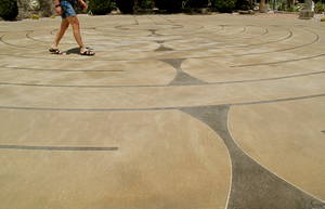 The St. Andrew Catholic Community church labyrinth in Boulder City