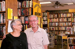 Lou and Myrna Donato, owners of Amber Unicorn Books can read, and they sell books to other people who can.