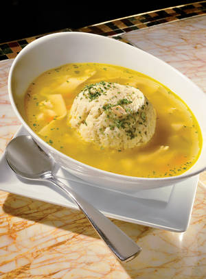 Don't call the doctor. All we need is a bowl of chef Morse's matzoh ball goodness.