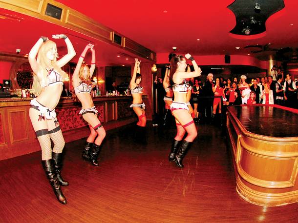 Fittingly, these dancers were upstaged at the Repeal Day bash by one thing: the bar.