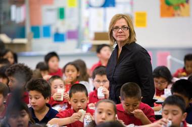 Working-class excellence: Halle Hewetson Elementary principal Lucy Keaton has taken her school to new heights.