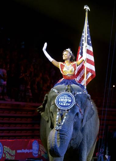 The Ringling Bros. and Barnum & Bailey Circus visited the Thomas & Mack Center on June 14.