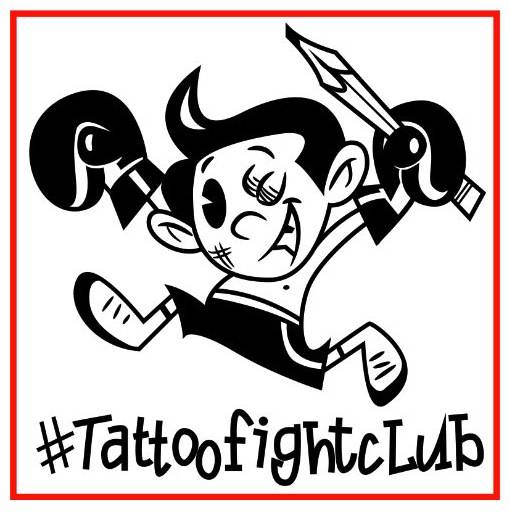 Tattoo Fight Club is official, because look: it has a logo.