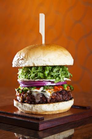 Behold the Bachi goodness: the spicy miso burger.