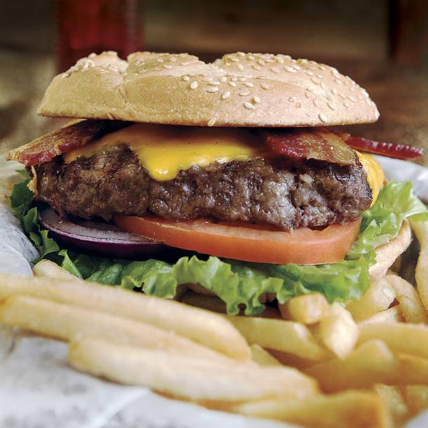 The Dispensary Lounge's legendary steak burger.