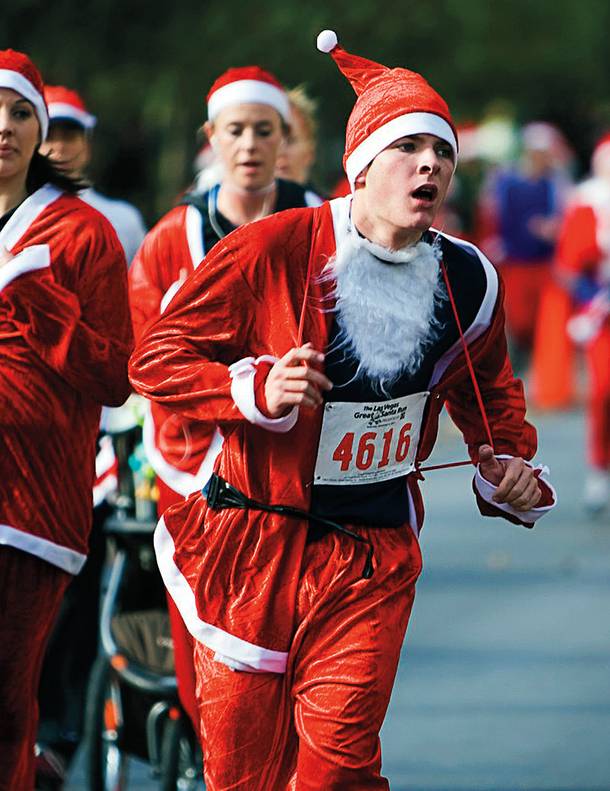 The Great Santa Run benefits local charity Opportunity Village.
