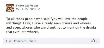You gotta love the drunks that turn into whores around here.