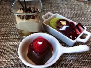 A selection of desserts at Mozen Bistro's Sunday brunch.