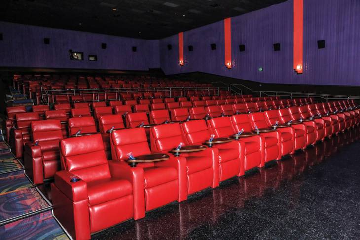 An interior shot of one of Galaxy Luxury+'s theaters.