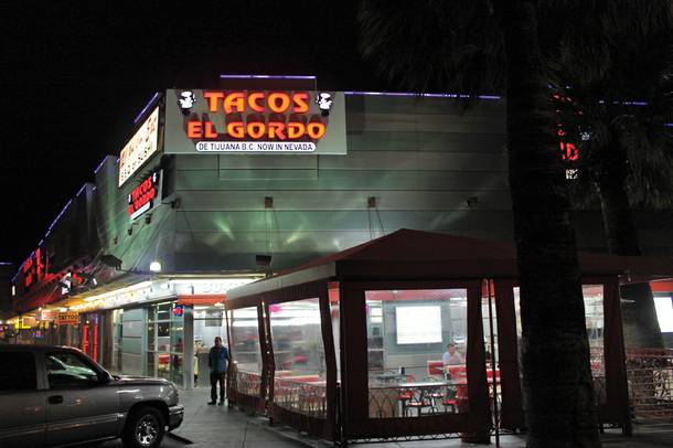 Tijuana-import Tacos El Gordo is the best late-night bite on the Strip.