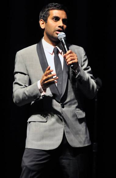 Aziz Ansari, seen here at the Pearl in 2010, killed it during last weekend’s Mirage performance.