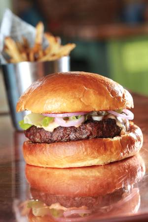 The famous burger is back, and now you don't have to drive to the Strip to eat it.