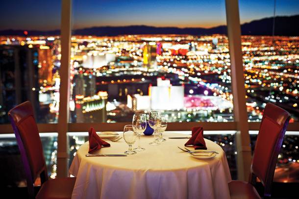 How the other half eats: Stratosphere's Top of the World restaurant.