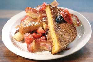 MTO's Fat Elvis, a sandwich on French toast, because why not?